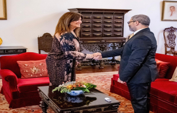 During his official visit to Madeira, Ambassador Puneet Roy Kundal met with H.E. Rubina Leal, President of the Legislative Assembly of Madeira.
